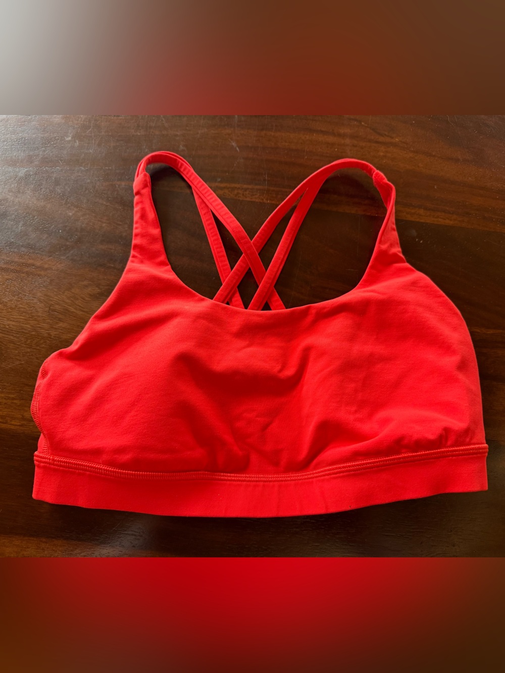 Lululemon Red Sports Bra Sz 6 worn 2x